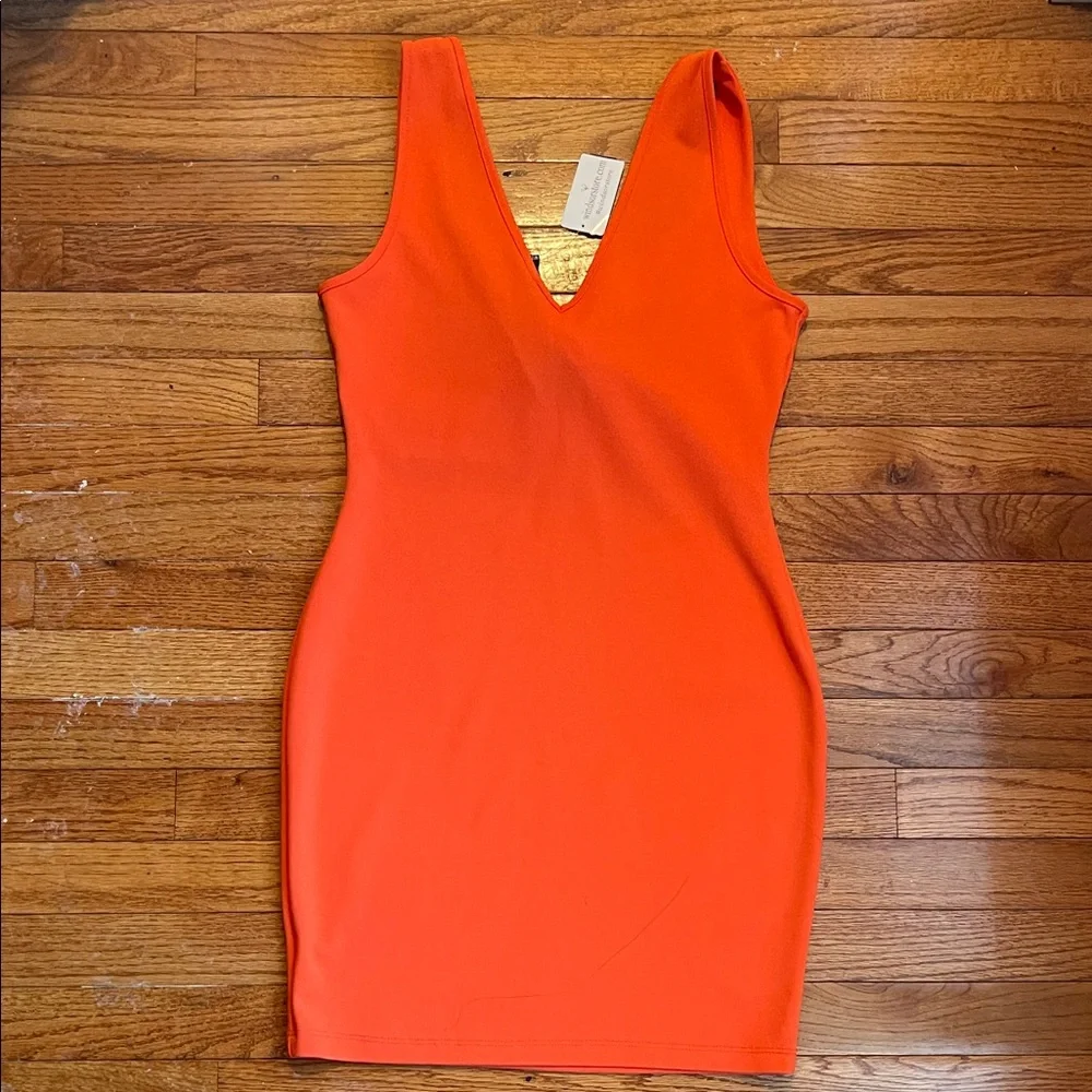 Windsor Bright Orange Dress - Picture 4 of 5
